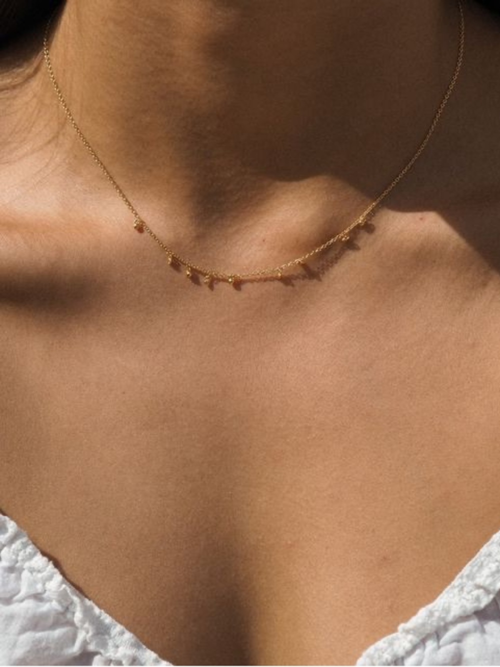 Kirstin Ash Sea Mist Necklace (Sterling Silver)